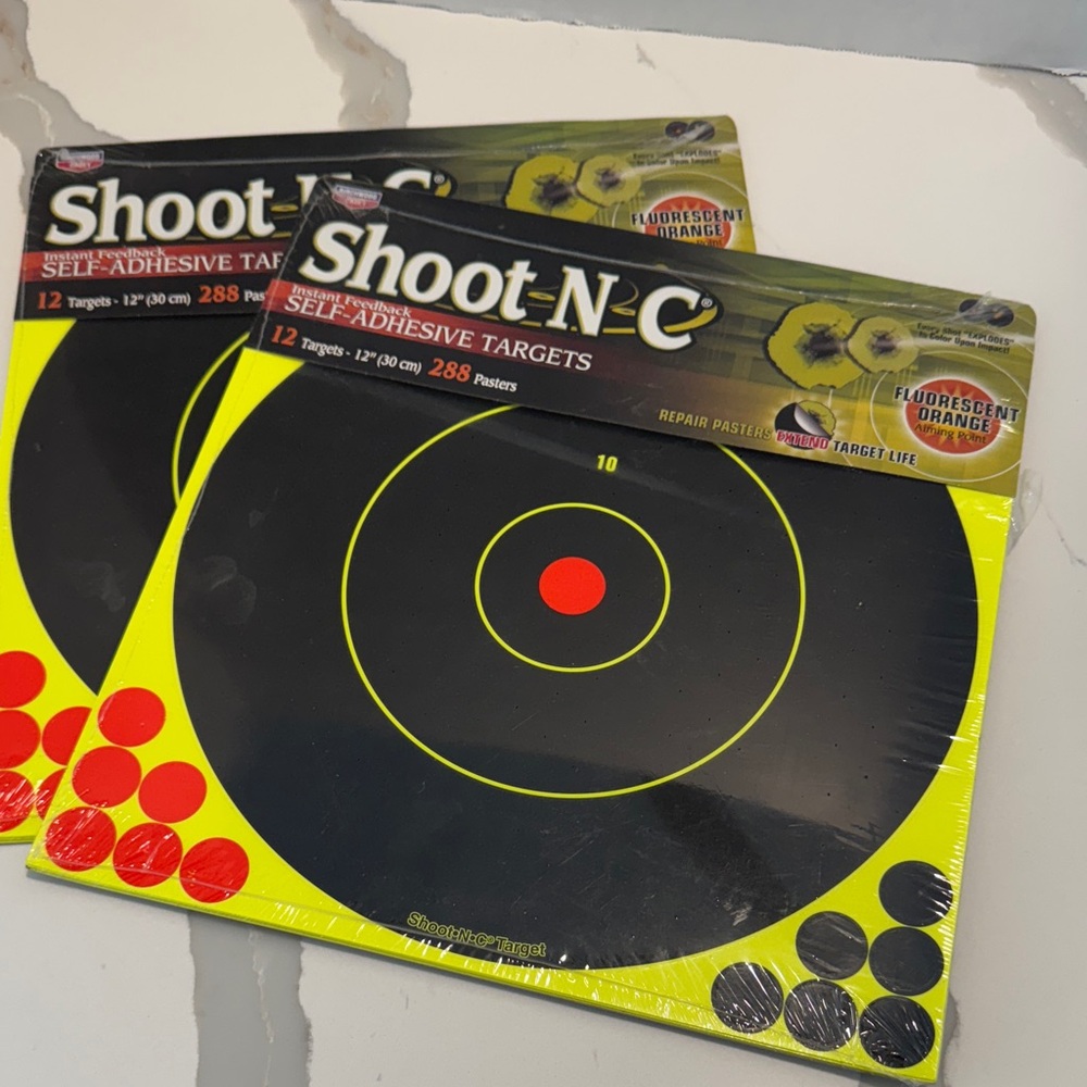 Self-Adhesive Targets - Black and Yellow